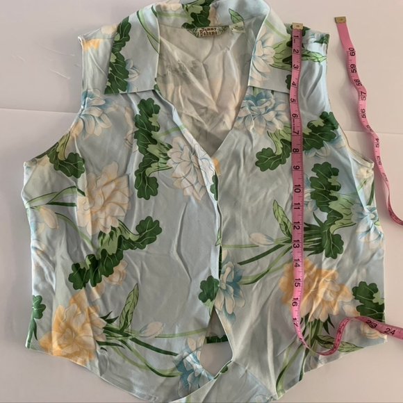 Tommy Bahama Silk Tie Front Top - Picture 4 of 5